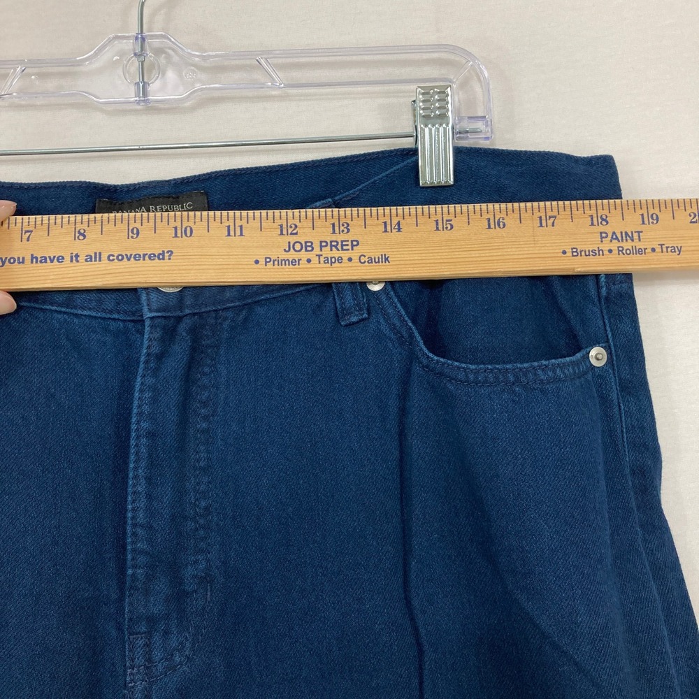 Wide Leg Dark Blue Women's Jeans - Picture 5 of 11